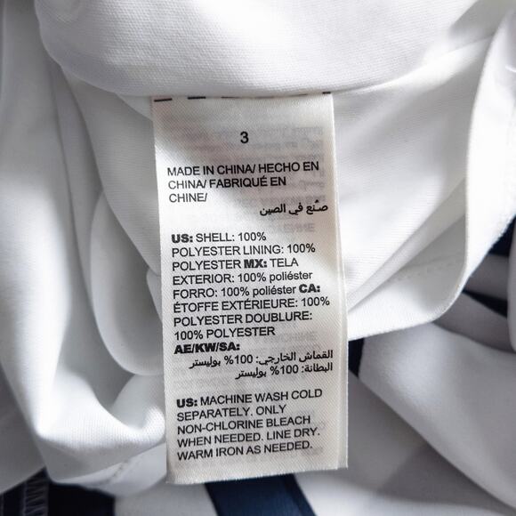 Chico's Shift Dress Sleeveless Striped Blue Navy Size 3 XL Travelcore - Picture 5 of 6